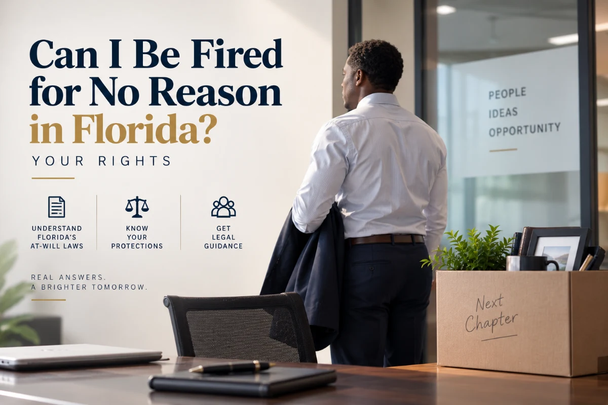 Can I be fired for no reason in Florida? At-will employment and your rights — WLT Law Firm, Fort Lauderdale.