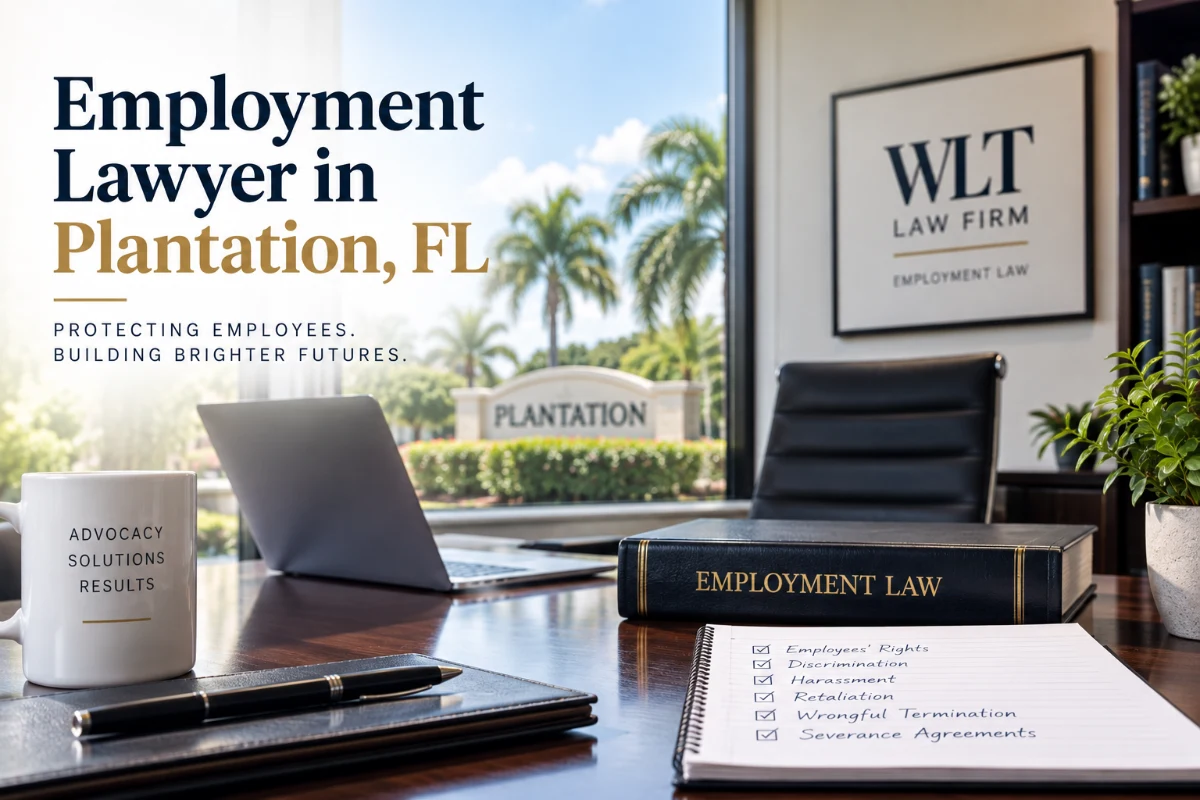 Employment lawyer in Plantation, FL — WLT Law Firm serving Broward County employees.